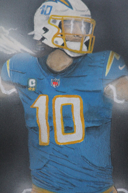 Chargers Justin Herbert Painting